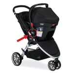 Britax-B-Agile stroller (in travel system mode)